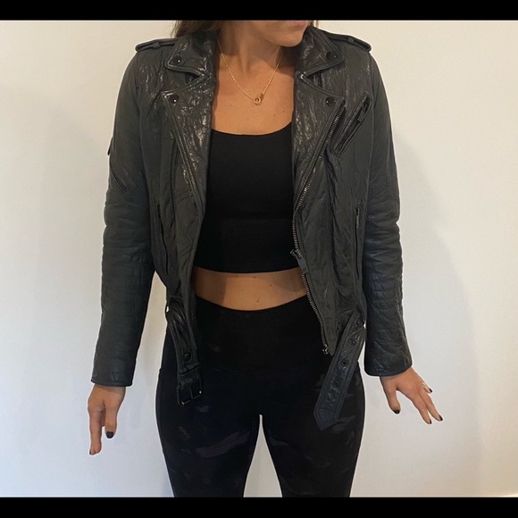 The Kooples Black Leather Jacket - Picture 11 of 12